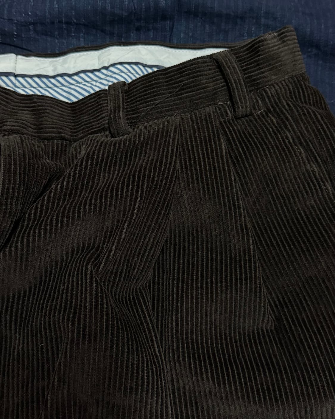 90‘s 로렌 랄프로렌 투턱 코듀로이 앤드류 팬츠 34 [다크브라운] 상품이미지4