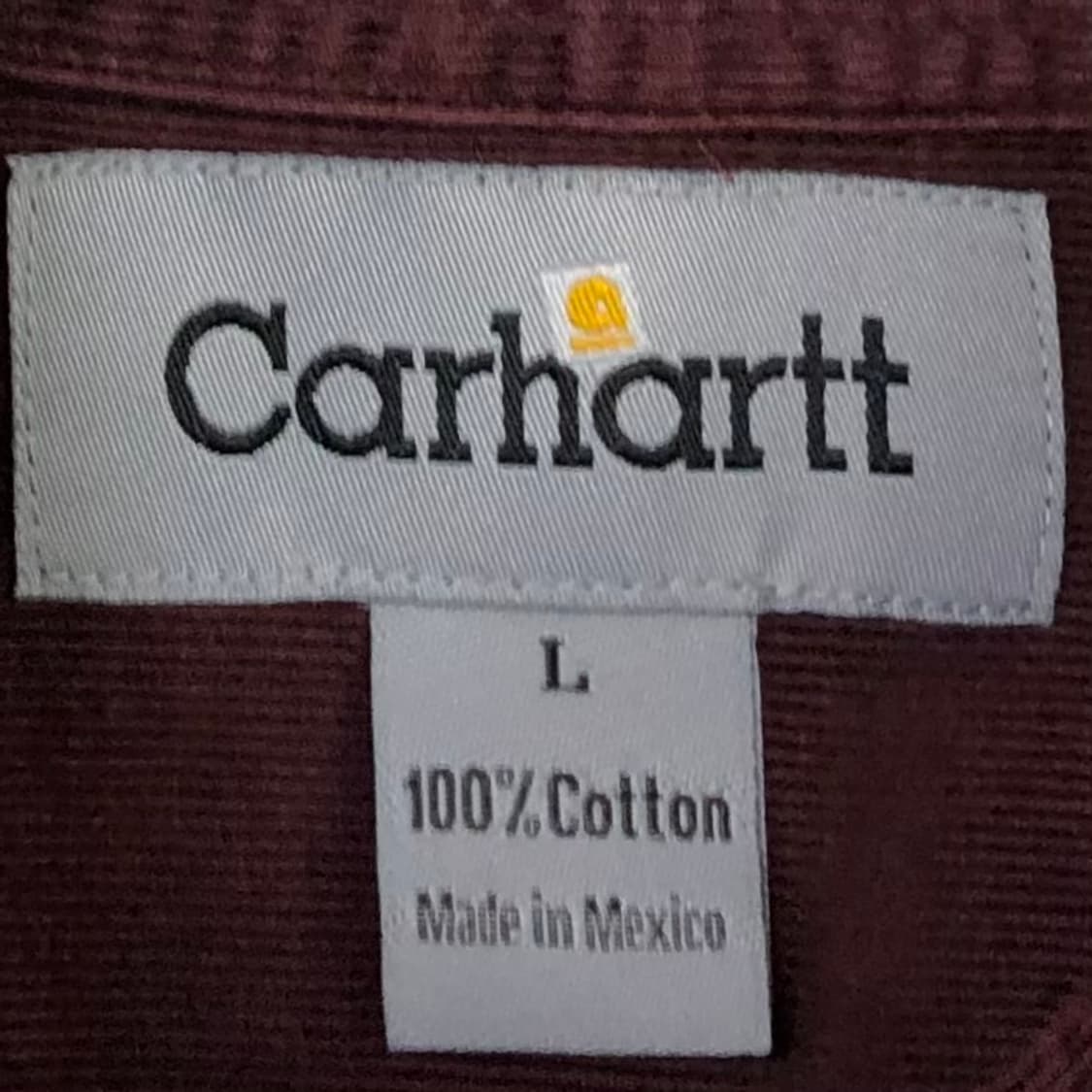 105 칼하트 버건디 코듀로이 셔츠 상품이미지4