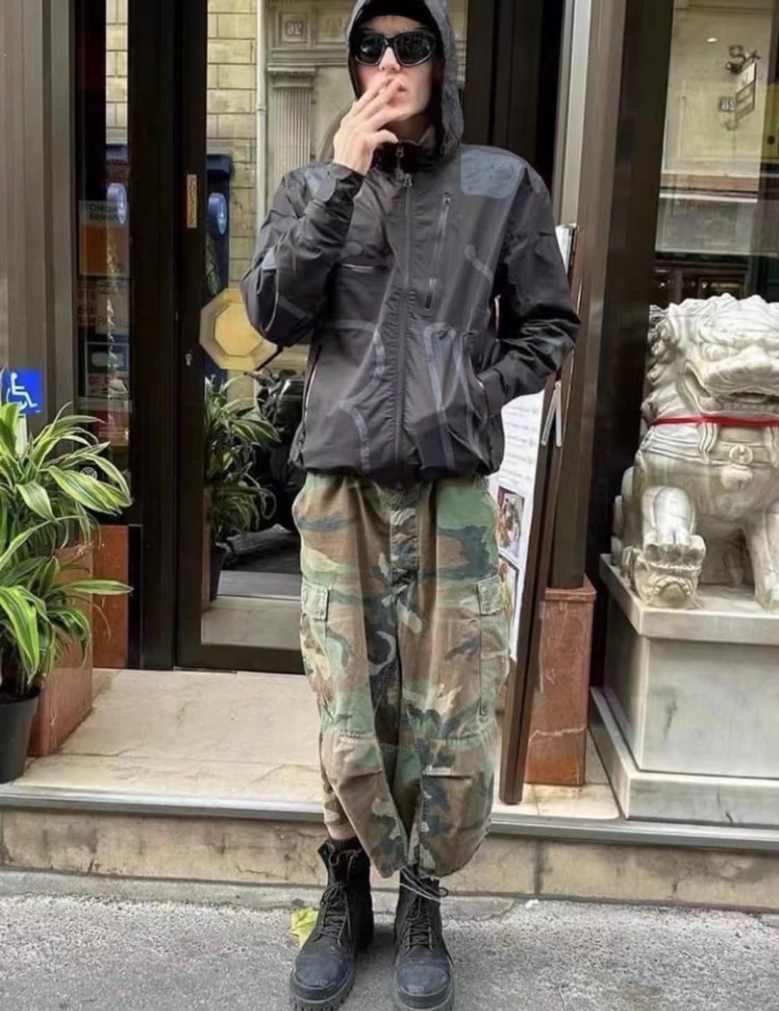[os] camo baggy shorts  상품이미지1