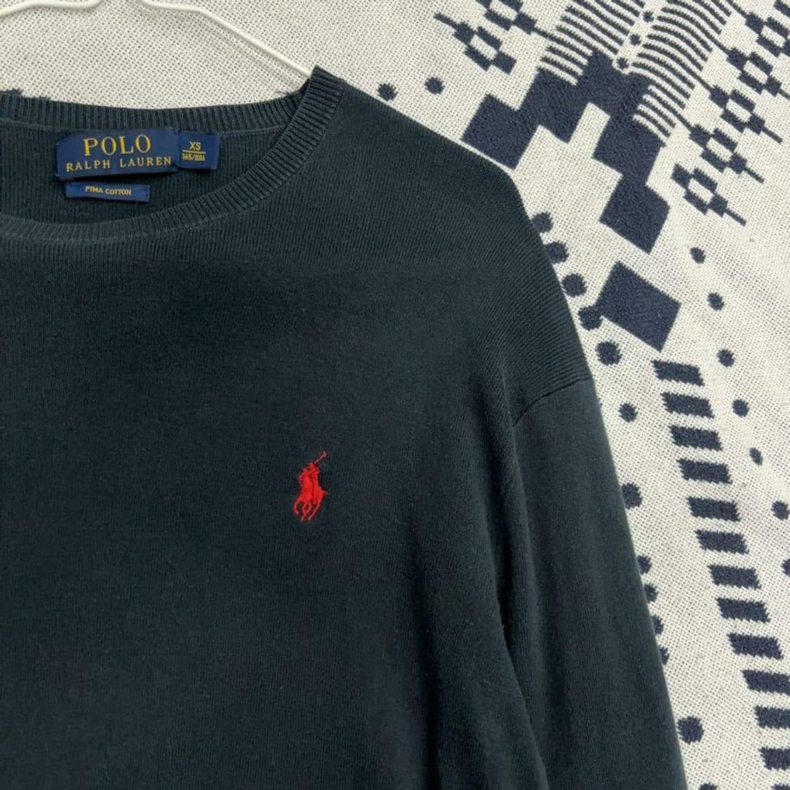 폴로 랄프로렌 피마코튼 자수 니트 XS P00051 상품이미지2