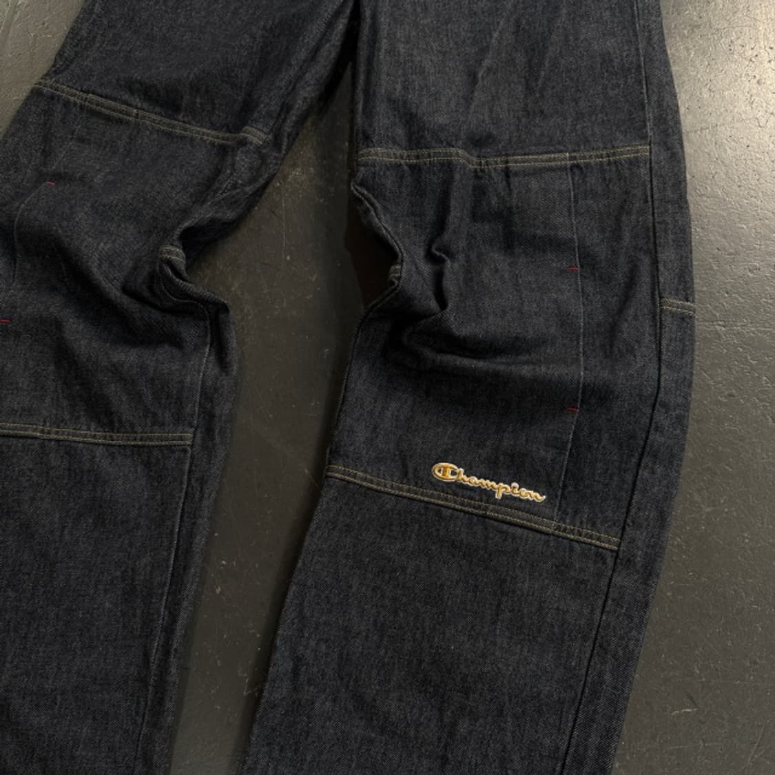 32 챔피언 올드스쿨 더블니 데님팬츠  상품이미지3