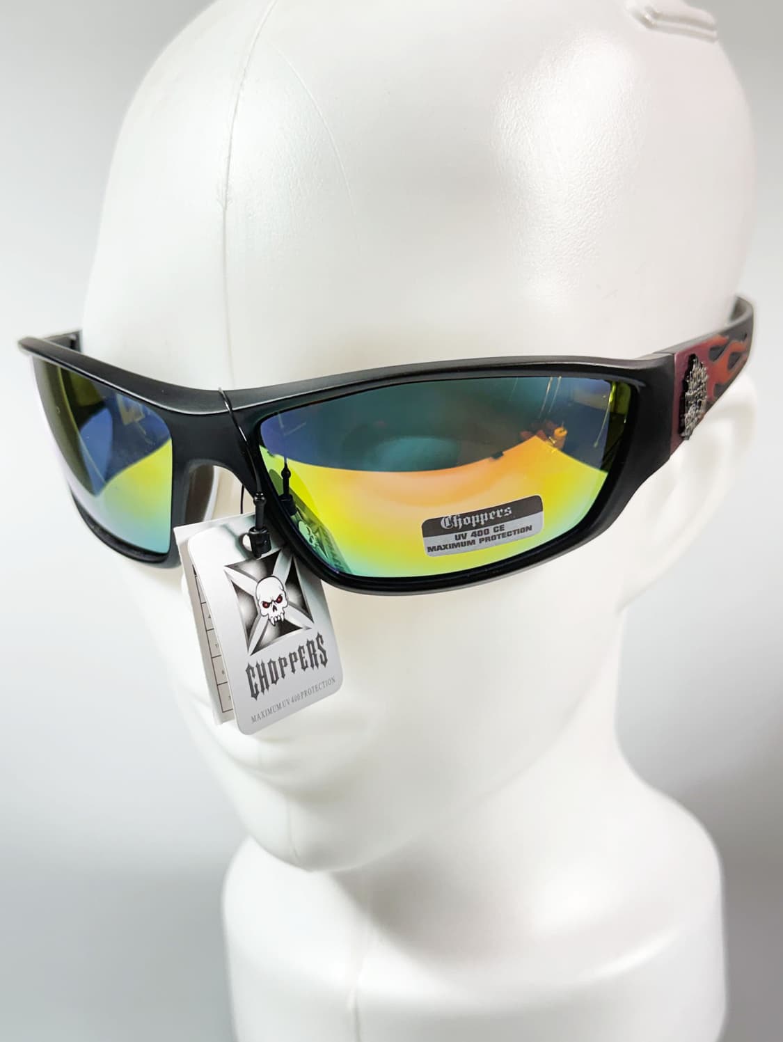 CHOPPERS 맷블랙 랩어라운드 스포티 바이커 빈티지 선글라스 상품이미지9