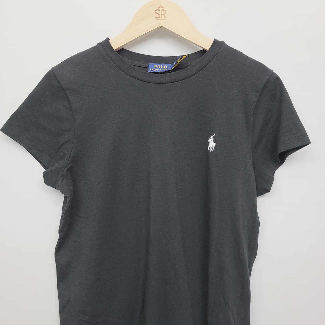 [정품/QR] 폴로 랄프로렌 블랙 반팔 티셔츠 (여성 S) 상품이미지3
