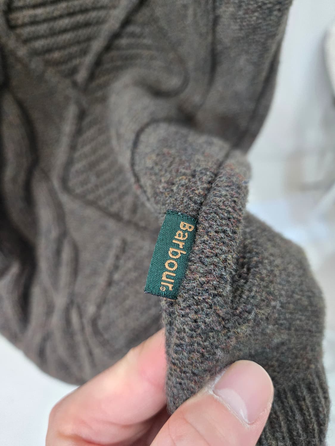  바버 꽈베기 패턴니트 상품이미지5