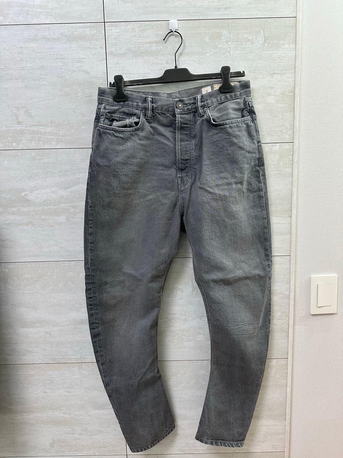 올세인츠 다크 그레이 데님 팬츠 32 o 핏 상품이미지1