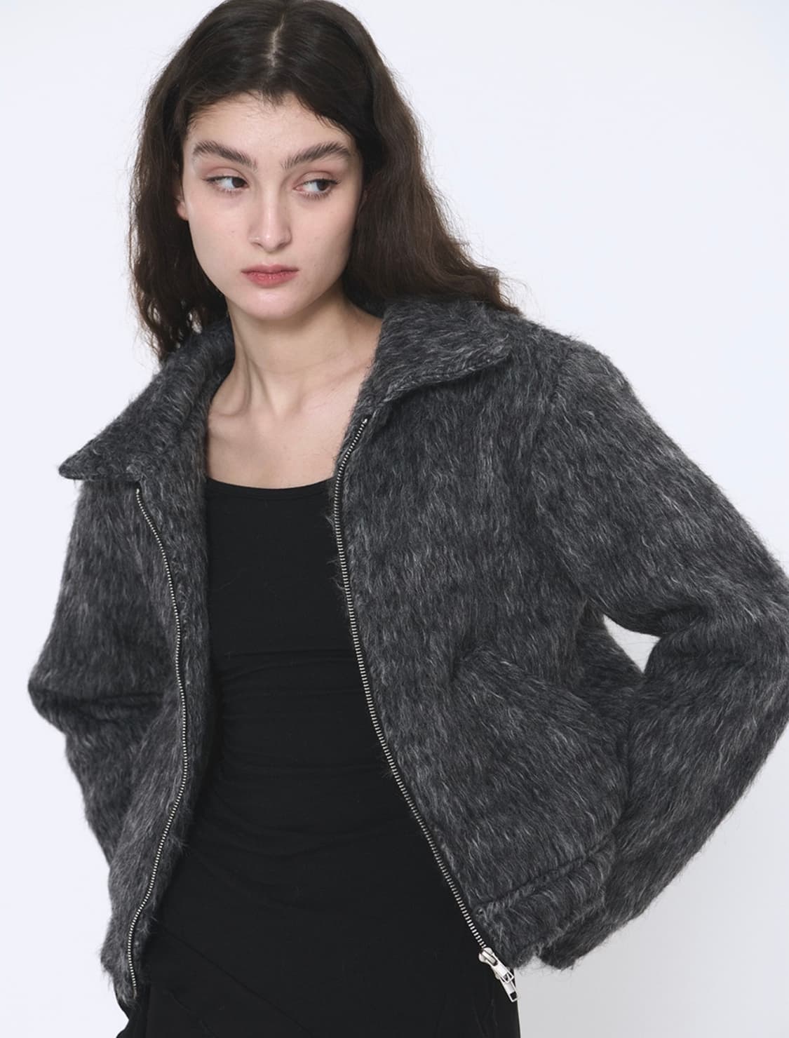 플레이스 스튜디오 소프트 울 블렌디드 미니멀 클래식 블루종 카라 상품이미지3