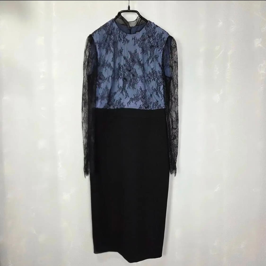 [MOJO.S.PHINE] 모조에스핀 블루 레이스 시스루 리본 원피스 상품이미지2