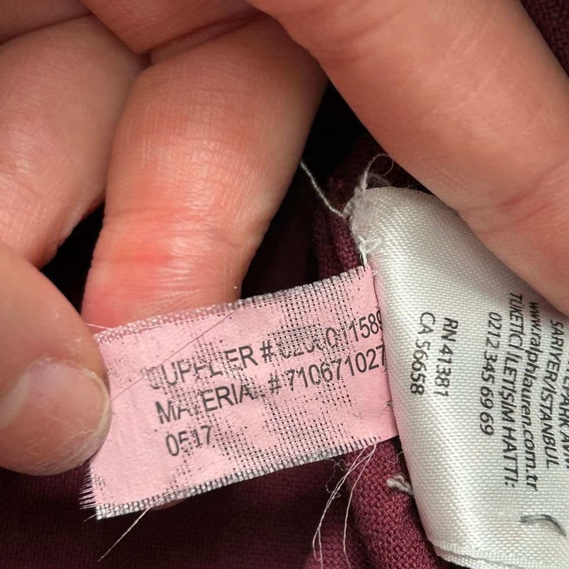 폴로랄프로렌 버건디 컬러 가먼트 다이 옥스퍼드 셔츠 M 상품이미지8