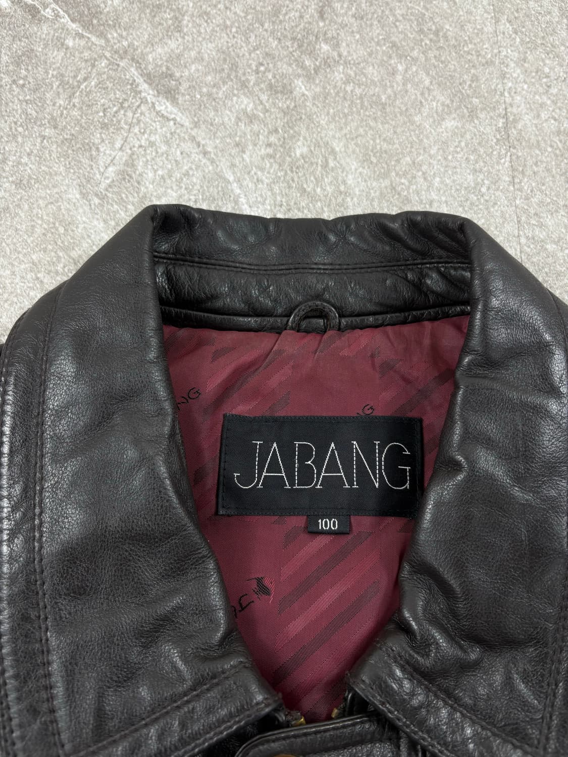  Vintage Cow Leather Bomber Jacket   l  상품이미지3