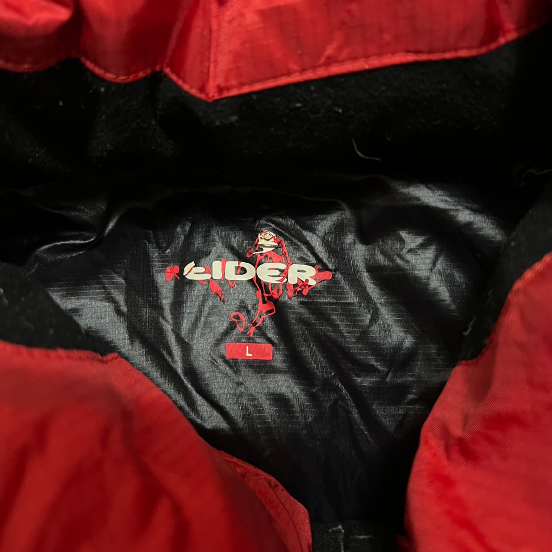 아이더 윈드스토퍼 구스다운 700 투톤 배색 패딩 [레드] L/100 상품이미지7