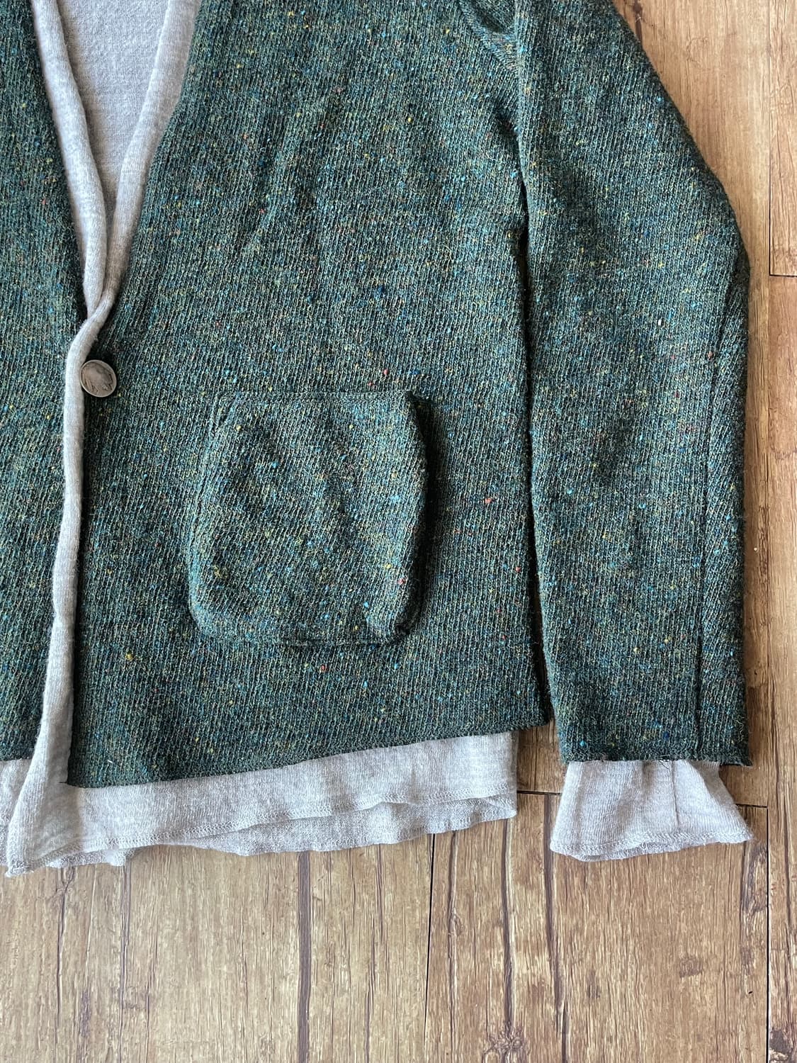 REMI RELIEF Concho Layered Wool Cardigan 상품이미지5