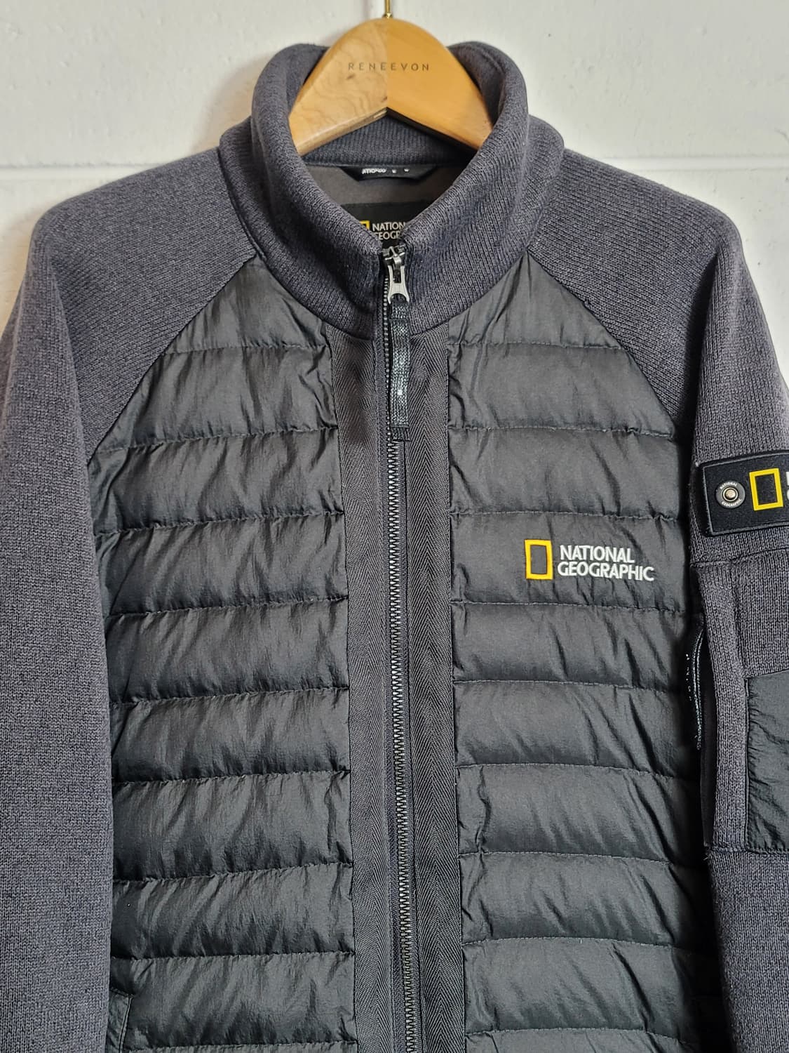 내셔널지오그래픽 구스다운(거위털) 니트패딩자켓 판매 상품이미지4