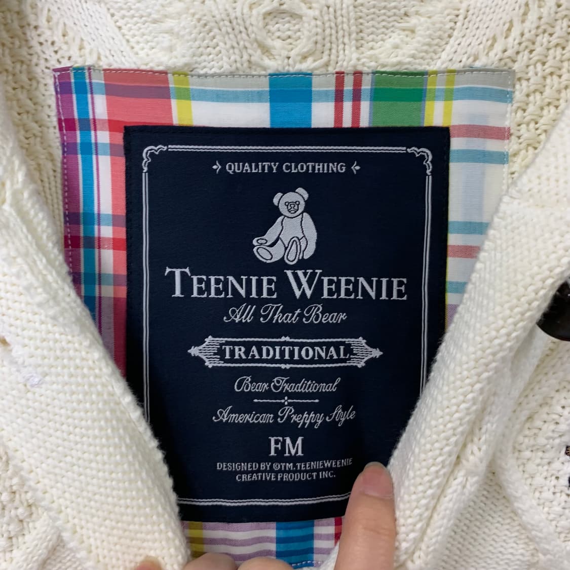 티니위니 케이블 니트 버튼 후드 가디건  상품이미지6