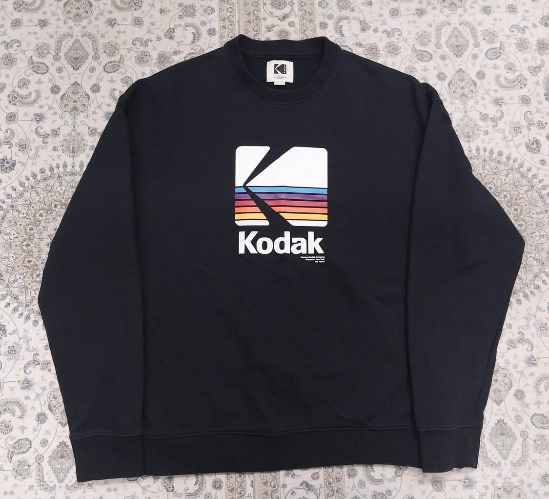코닥 블랙 로고 맨투맨 티셔츠 XL 상품이미지1