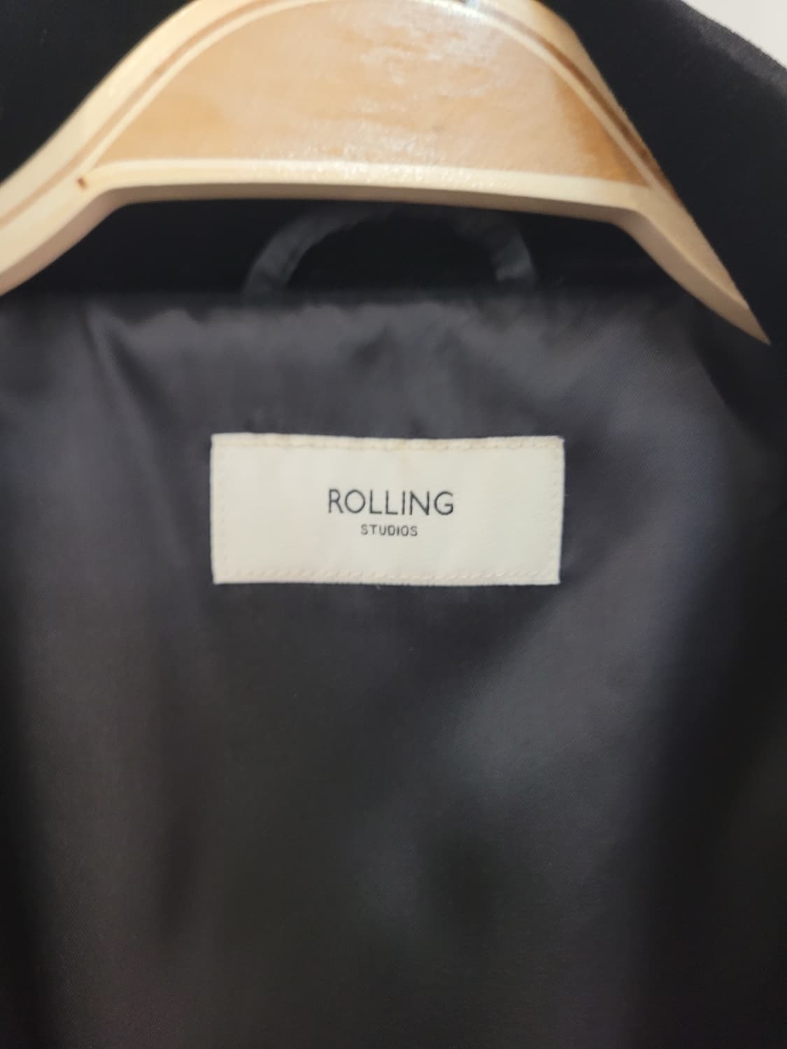 롤링스튜디오 벨벳 블랙 바시티 자켓 XL사이즈 상품이미지3