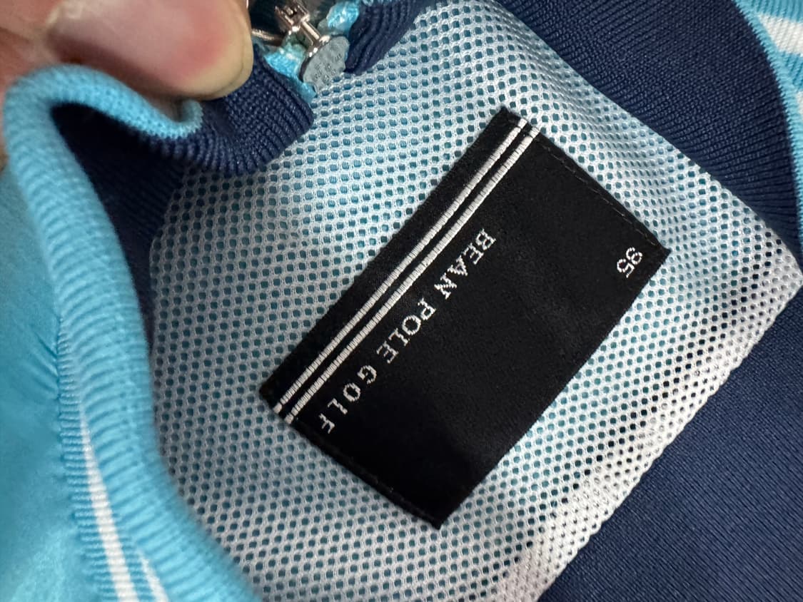 여성 빈폴 골프 나일론 반집업 티셔츠 M 상품이미지3