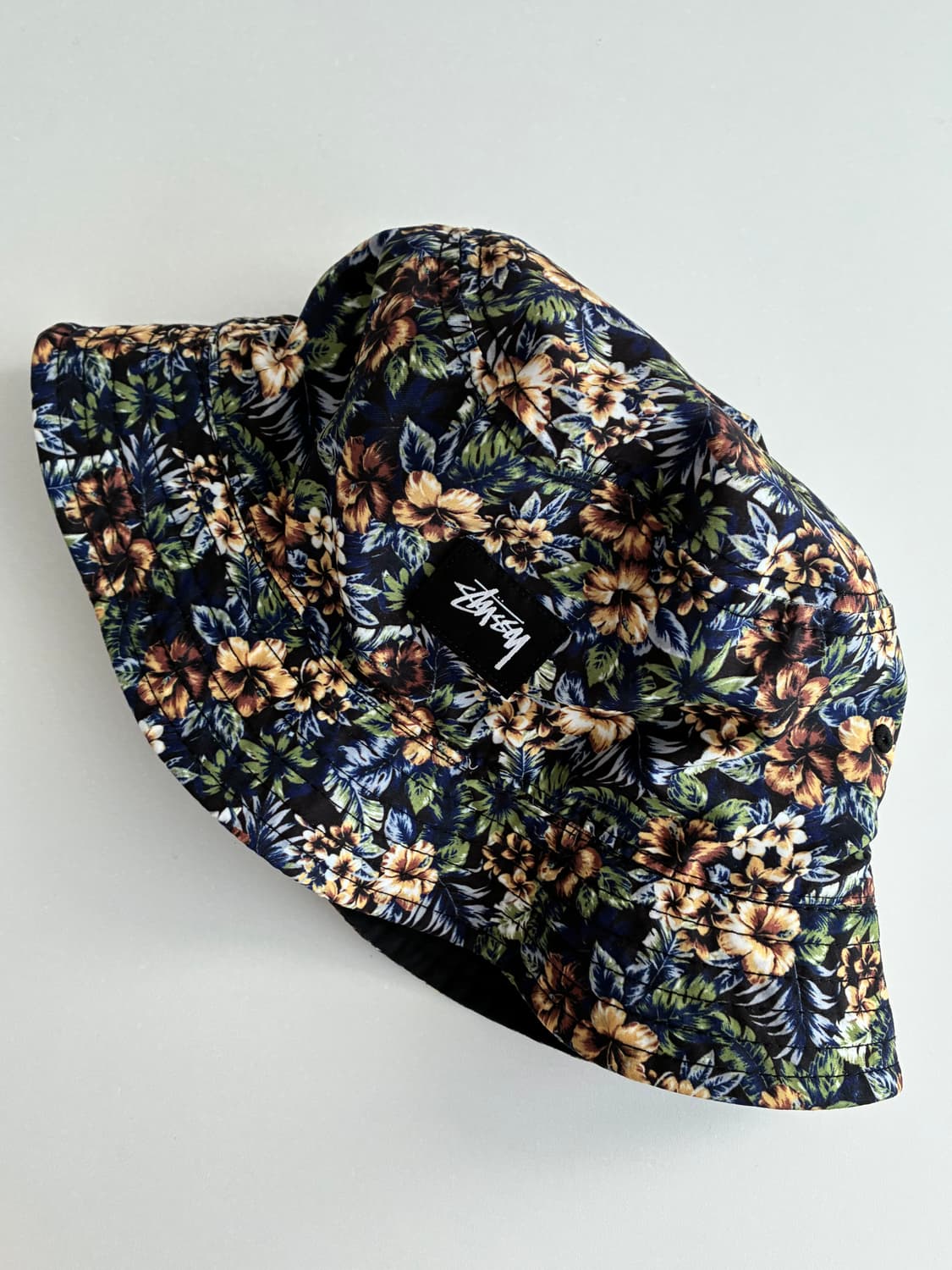L/XL) 2014ss 스투시 플라워 버킷햇 리버시블 상품이미지1
