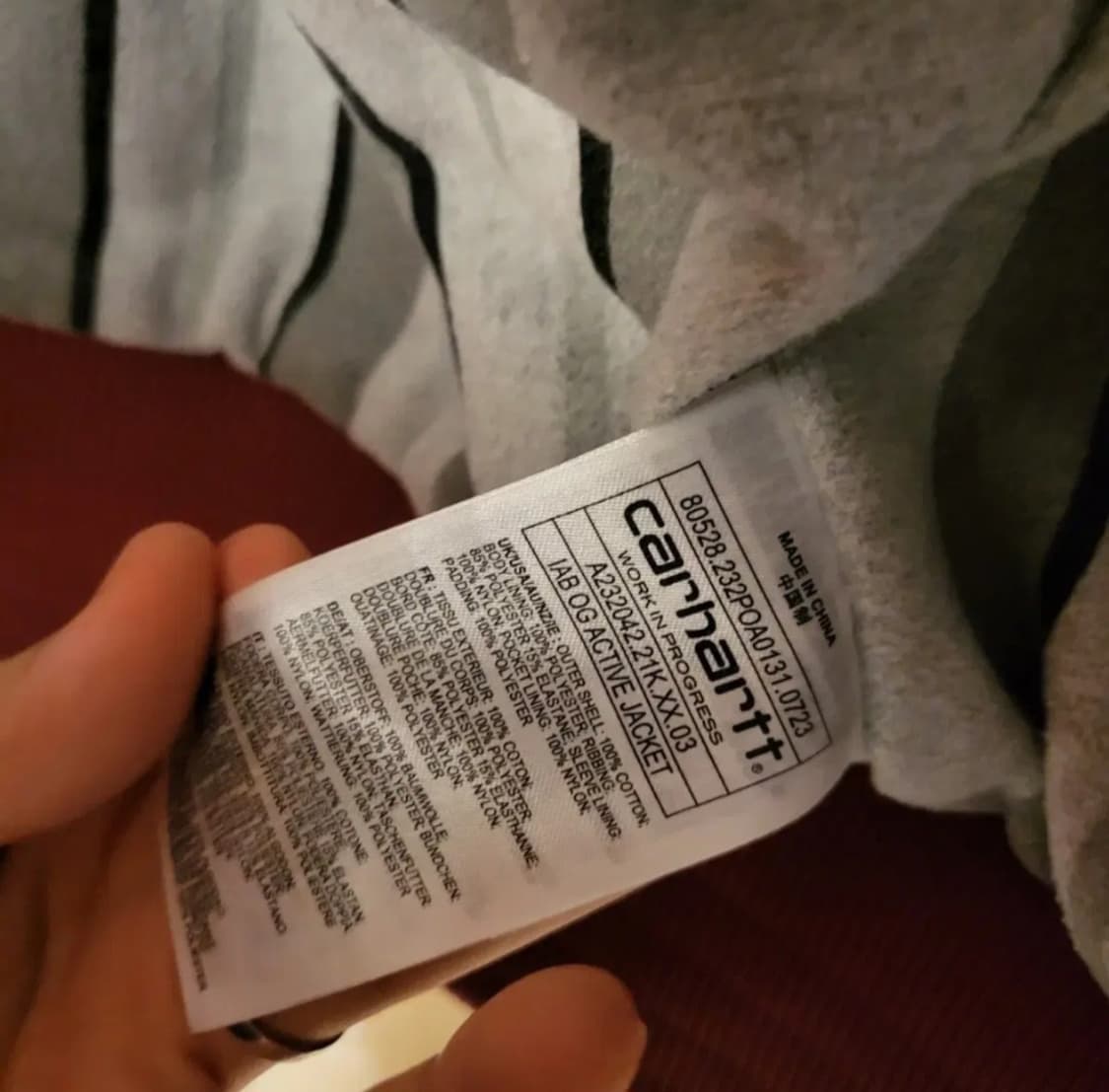 칼하트 X IAB STUDIO 후드 집업 자켓 L 상품이미지5