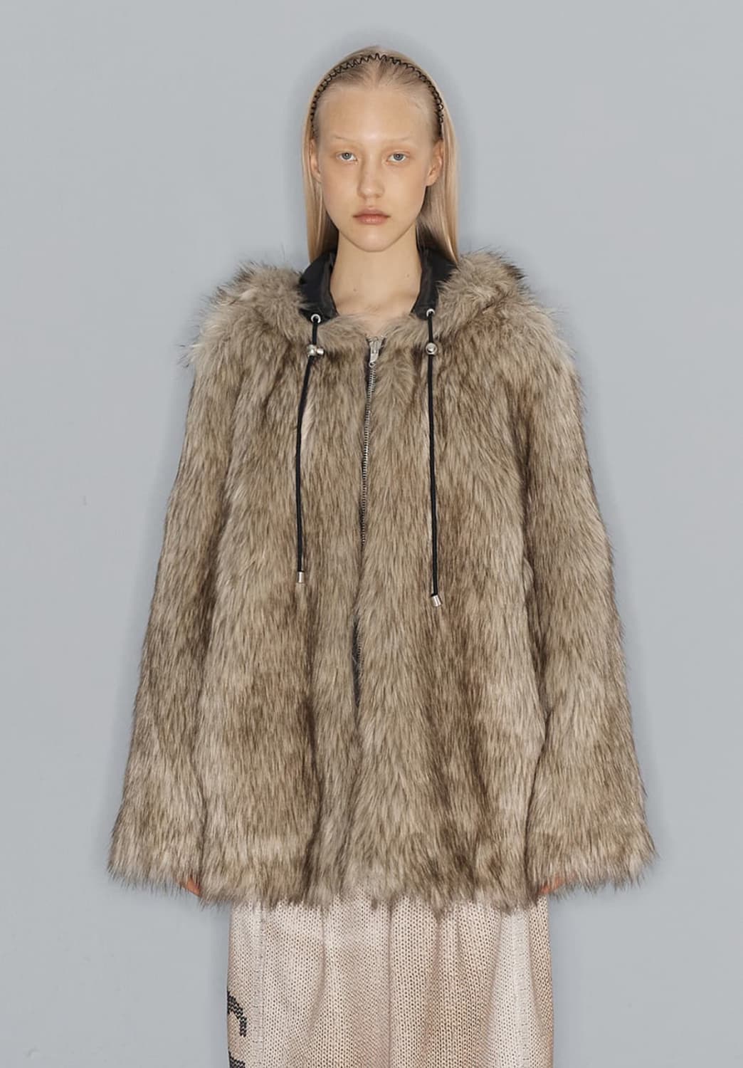 구함) 오픈와이와이 리버시블 퍼자켓 후드 s 상품이미지1