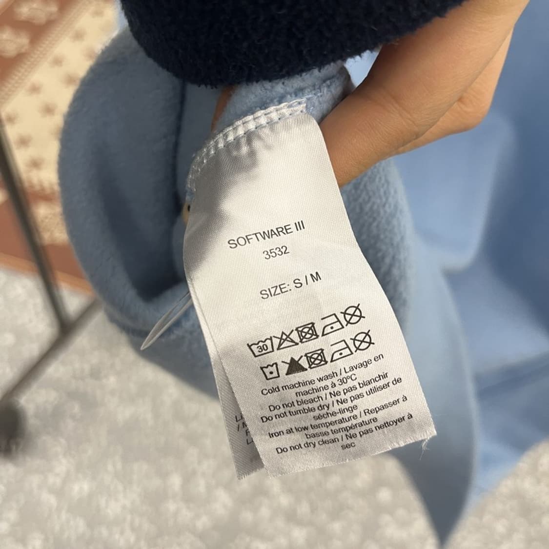 가니 빈티지 빅사이즈 파스텔 블루 약기모 맨투맨 S/M C09956 상품이미지6