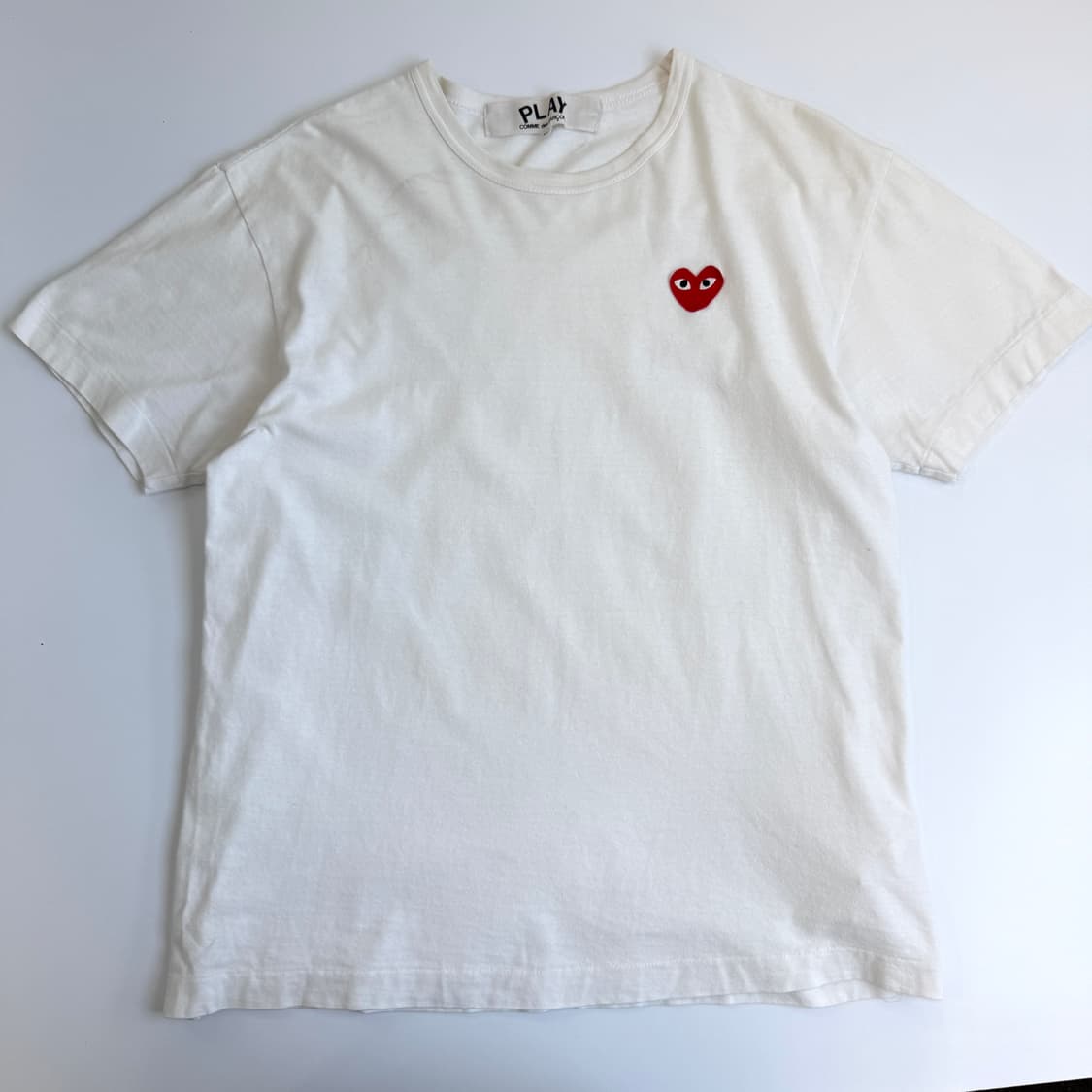 Comme des garsons  꼼데가르송 하트와펜 화이트 반팔티셔츠  상품이미지2