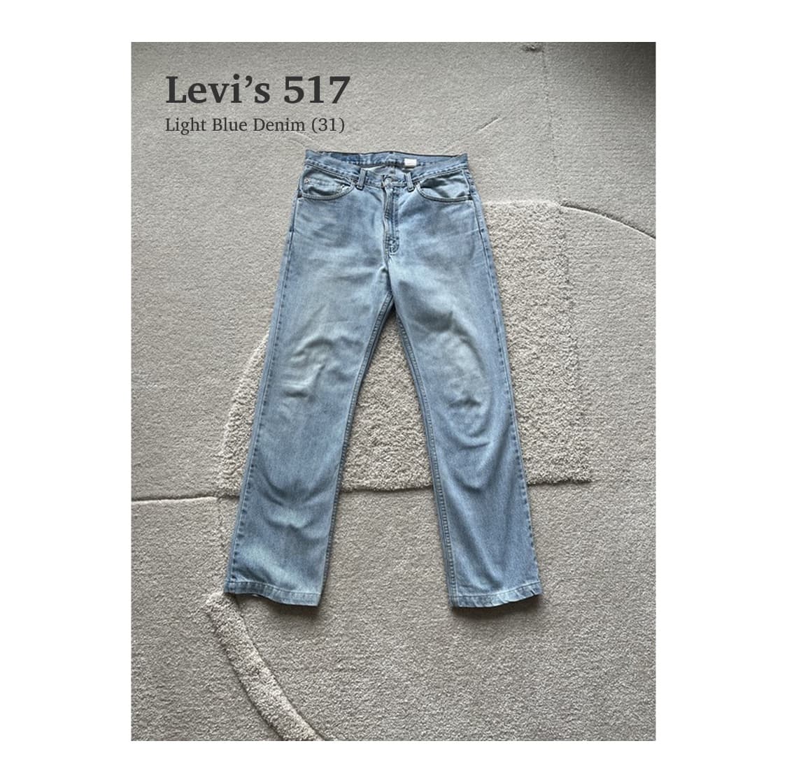 리바이스 517 연청 데님 (31-32) 상품이미지1