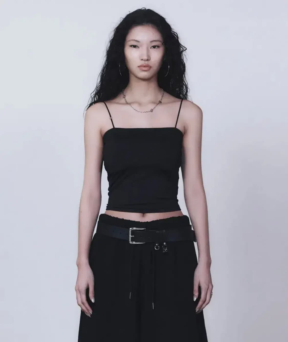새상품) 트리밍버드 브라 캡 캐미솔 블랙 상품이미지1