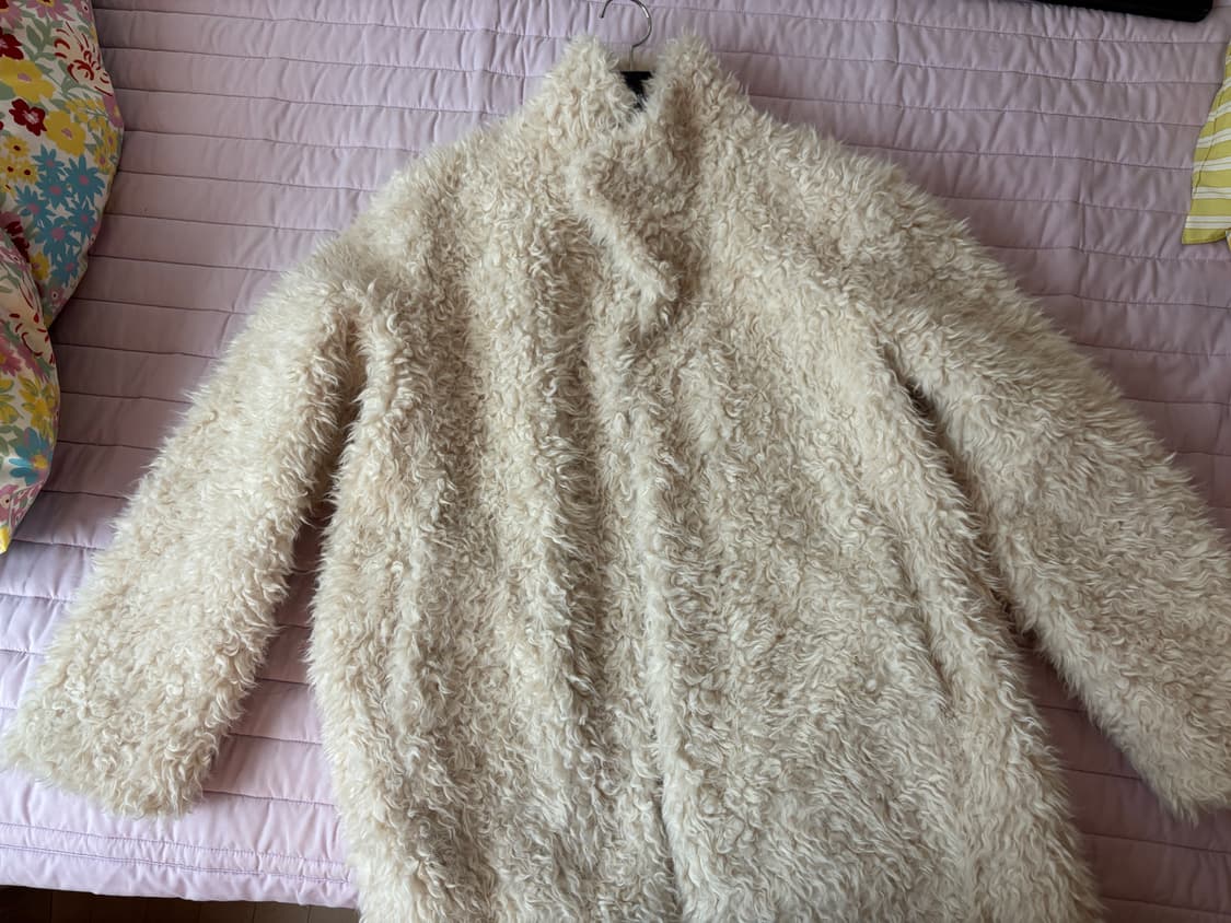 던스트 curly fur half jacket s사이즈 상품이미지4