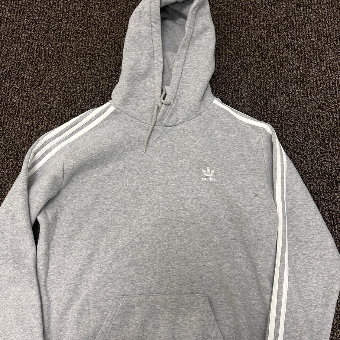 아디다스 삼선 후드티 그레이 XL 상품이미지2