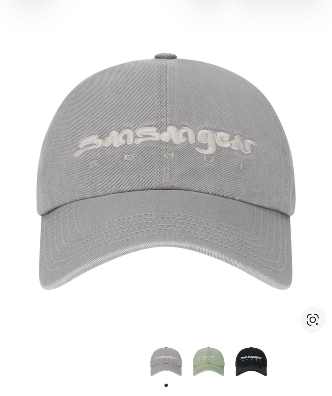 산산기어 서큐레이트 타입 캡 그레이 상품이미지1