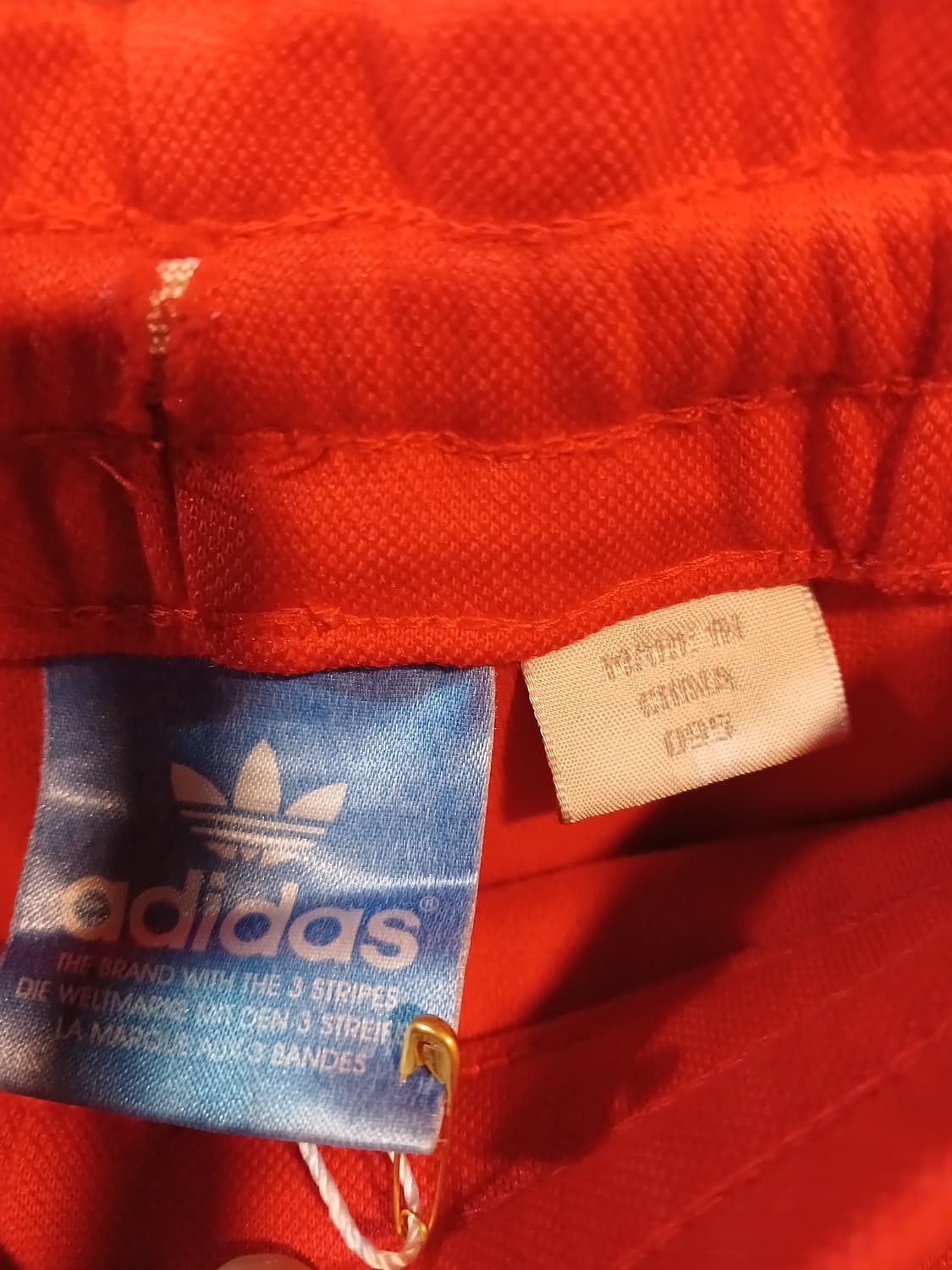 아디다스 삼선 트레이닝 팬츠 레드 상품이미지3