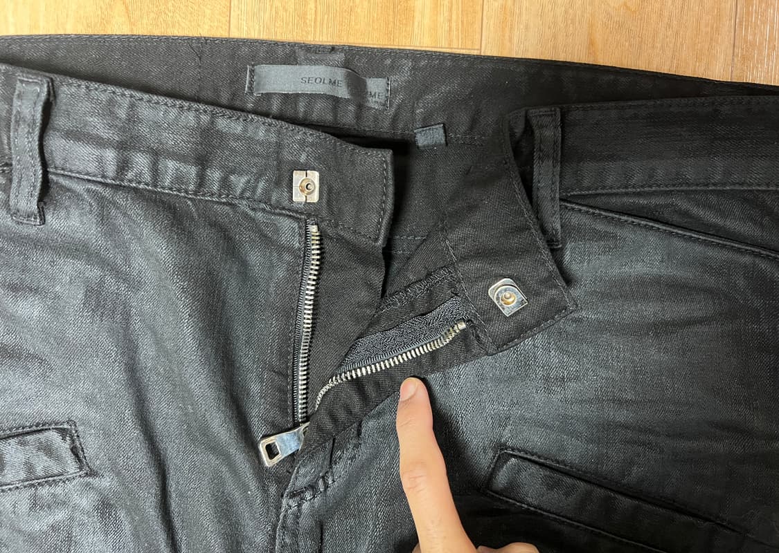 발망 남성 블랙 데님 청바지 M 상품이미지5