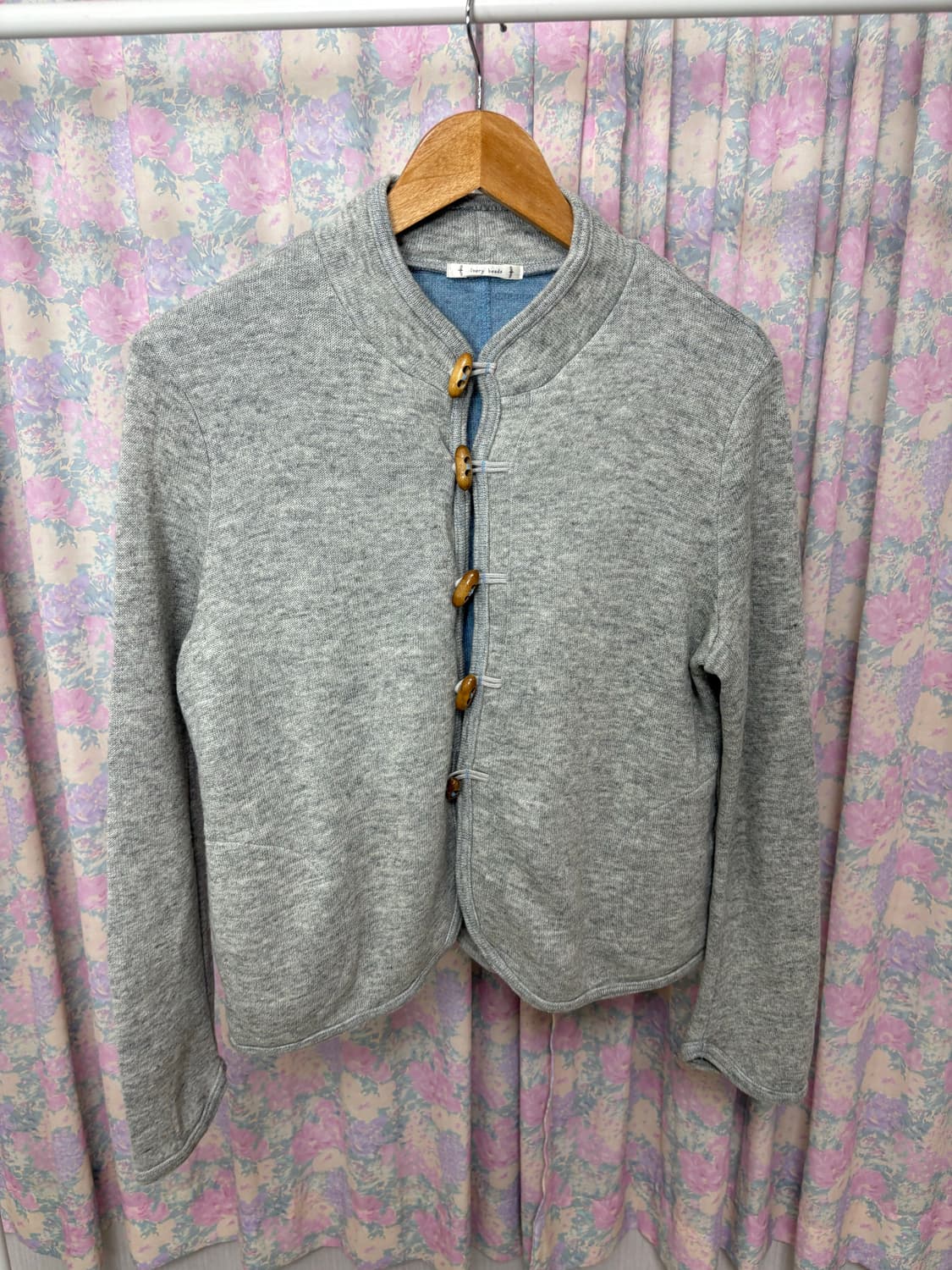 그레이 토글 가디건 상품이미지5