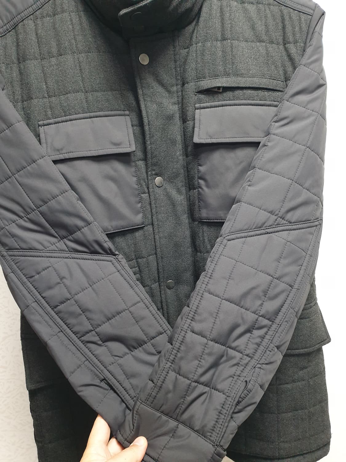 [남100] 클럽모나코 울퀼팅 경량패딩자켓 상품이미지4