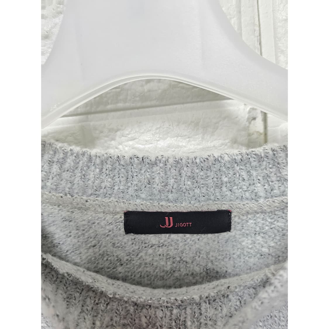 택포_ JIGOTT 지고트 레터링 루즈핏 니트 FREE 상품이미지2