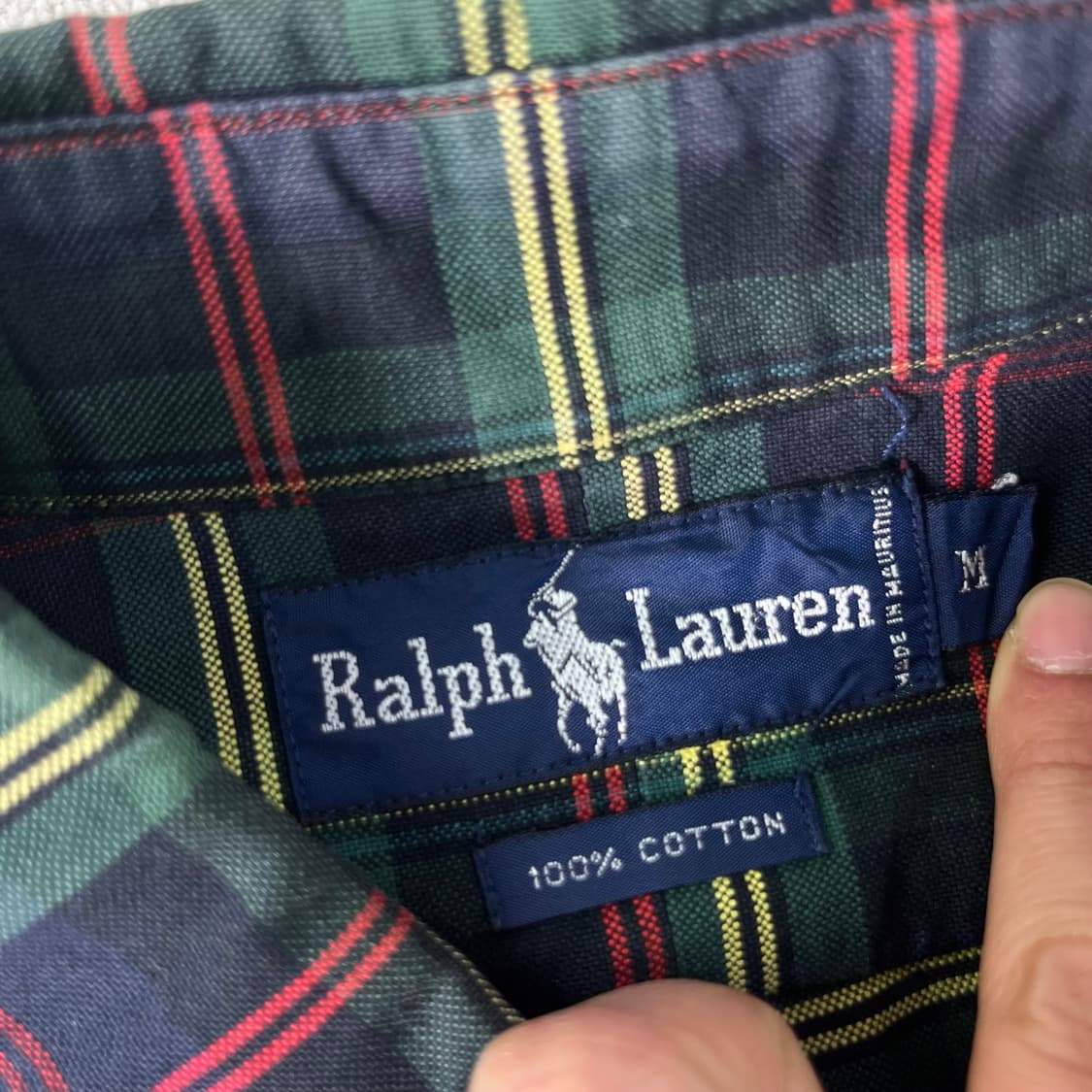 105 폴로랄프로렌 방패로고 빈티지 체크 셔츠 상품이미지4