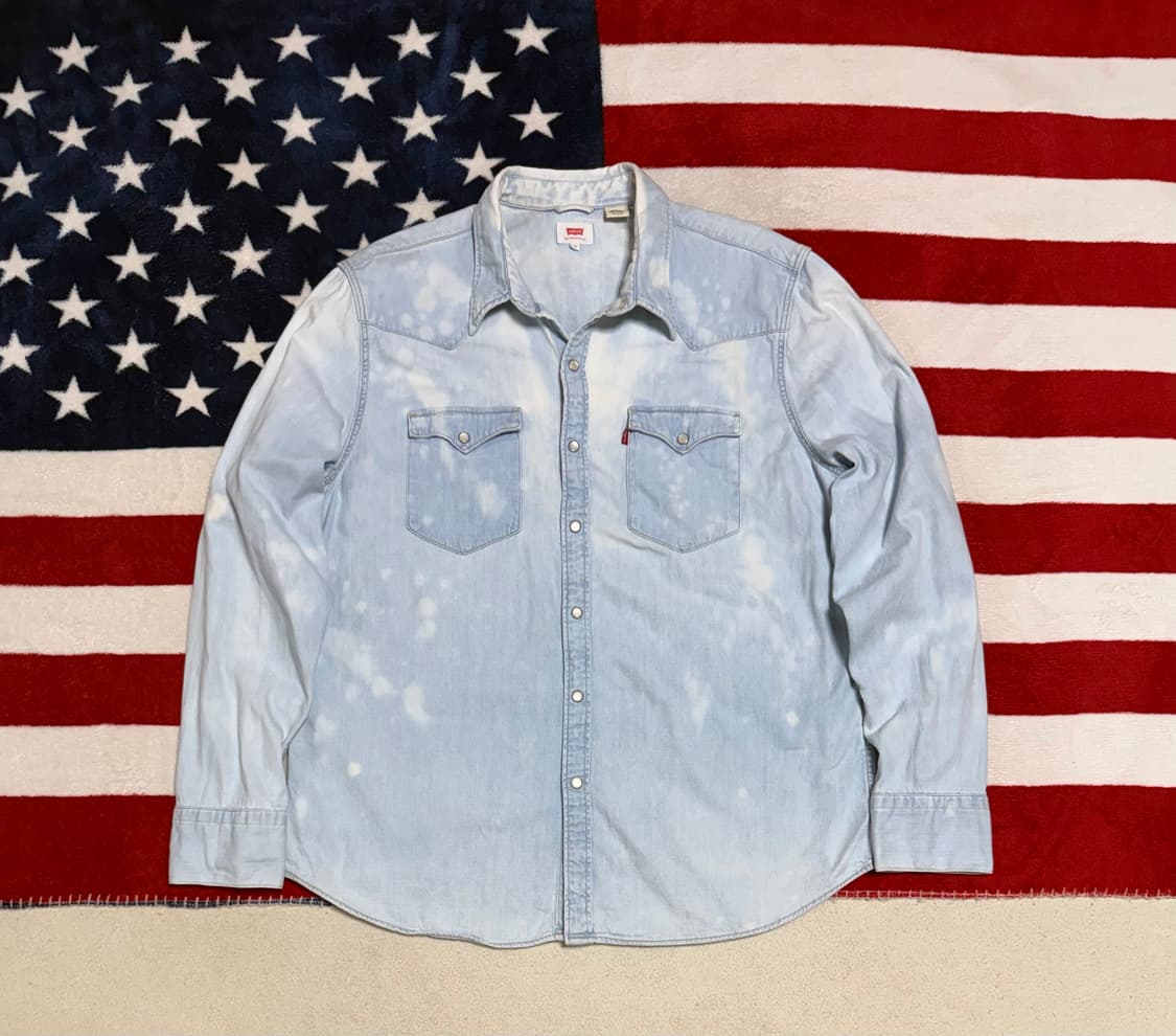 리바이스 웨스턴데님셔츠 Levis western denim shirt 상품이미지1