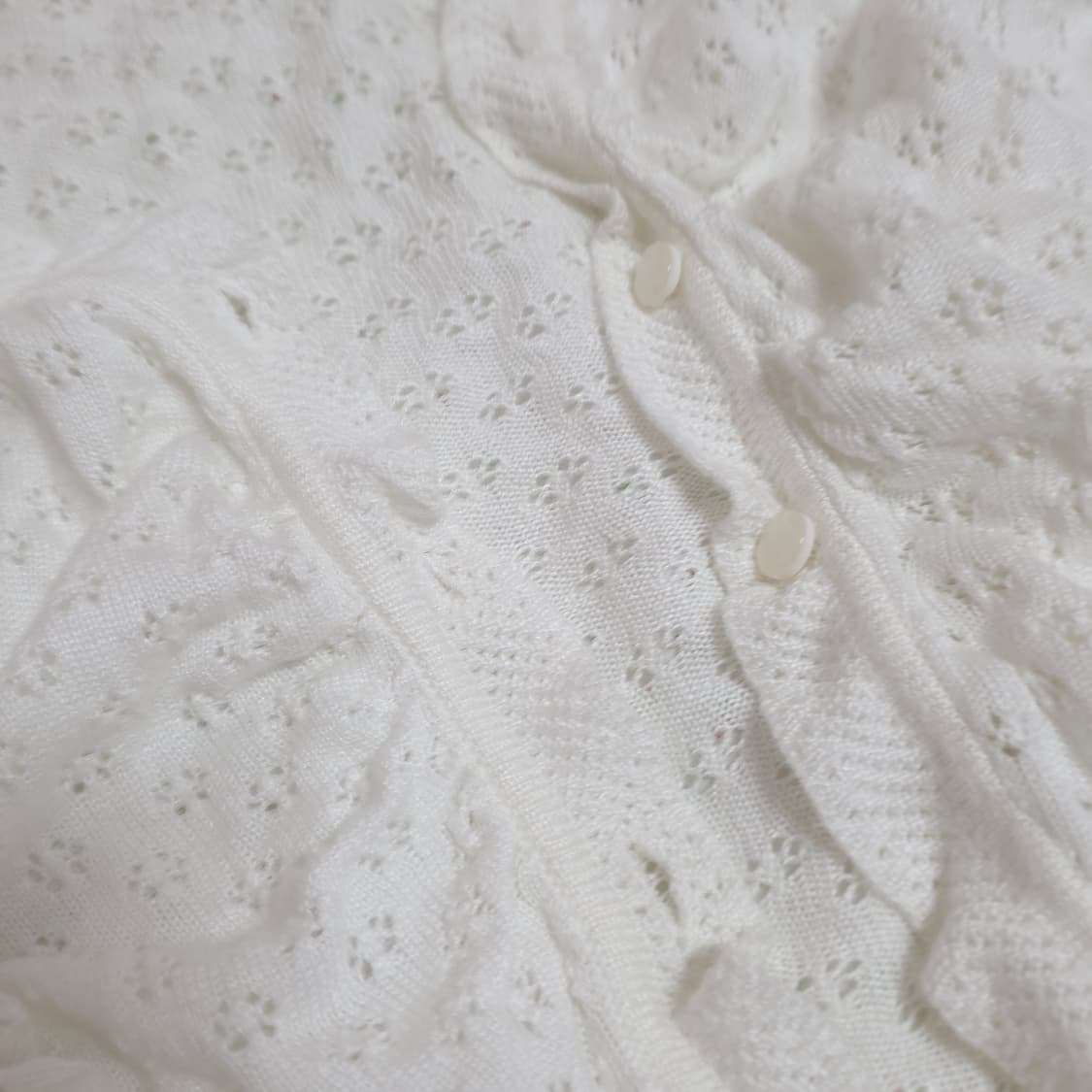 [덤]빈티지 화이트 볼레로 가디건 리즈리사깔 모리 페어리 오리엔탈 상품이미지4