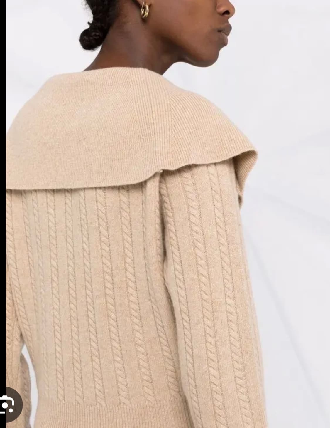 산드로 케이블 니트 카라 스웨터 상품이미지3