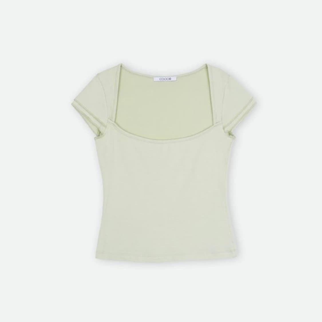 콜로신스 스퀘어 티셔츠 허니듀그린 상품이미지1