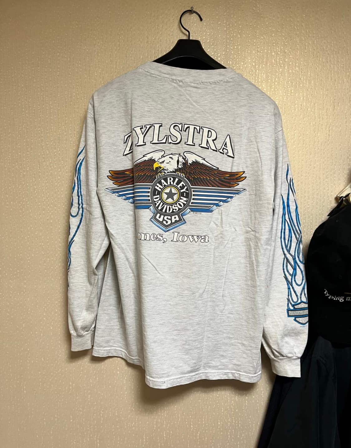 (크리스티안스타크착용) 1996 할리데이비슨 플레임 롱슬리브 M 상품이미지7