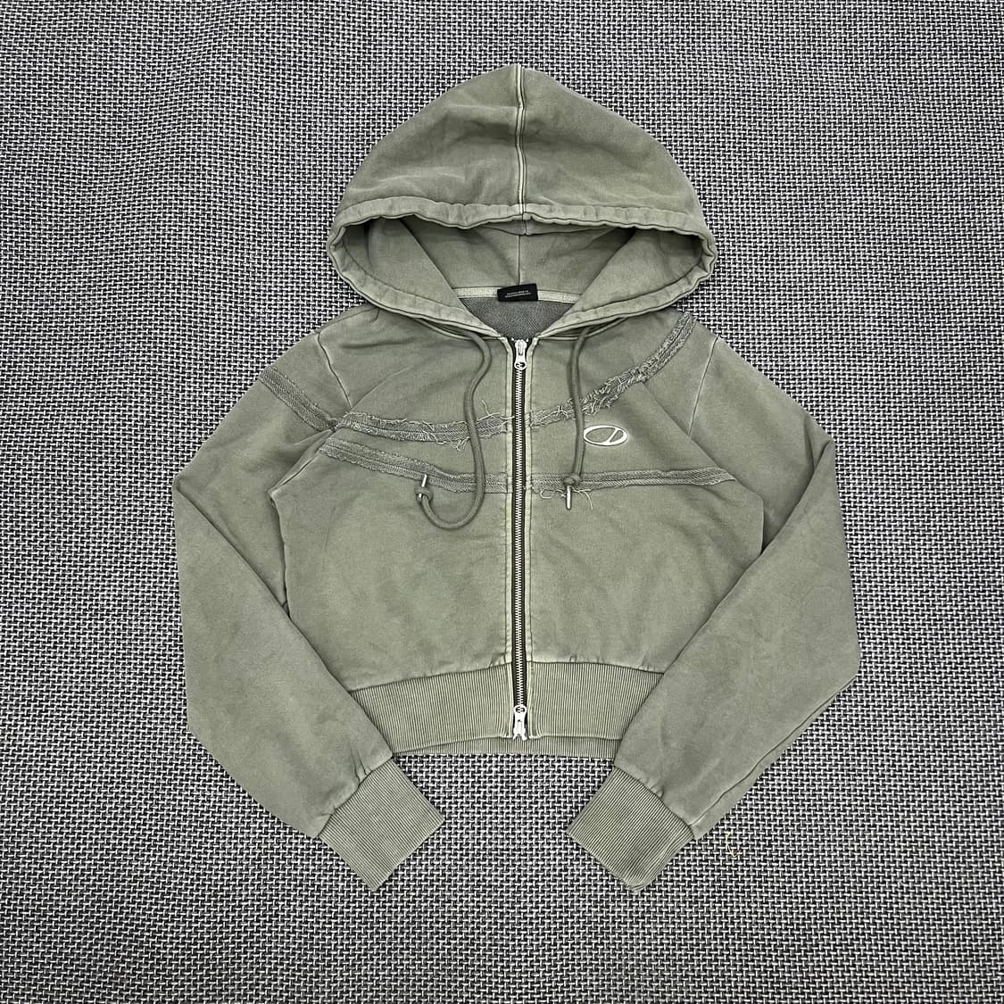 착샷O 오드스튜디오 카키 후드집업 상품이미지1