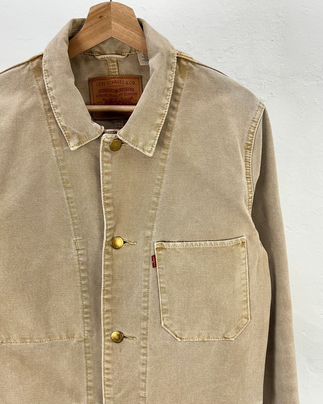 리바이스 브라운 멀티 포켓 스티치 커버 올 카라 자켓 상품이미지3