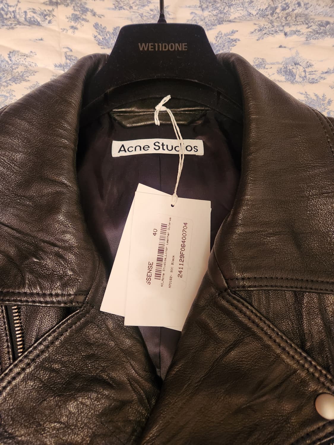 아크네 스튜디오 블랙 램스킨 가죽자켓 상품이미지3
