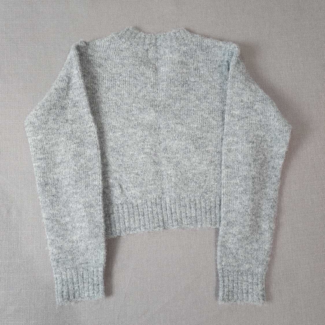 그로브 크롭 긴팔 니트 상품이미지2