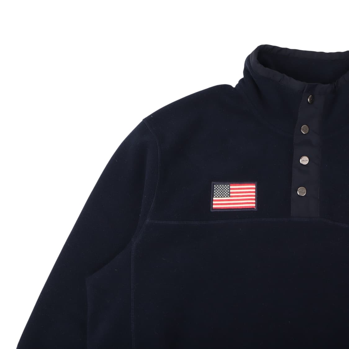 RLX 랄프로렌 네이비 버튼업 풀오버 플리스 상품이미지3