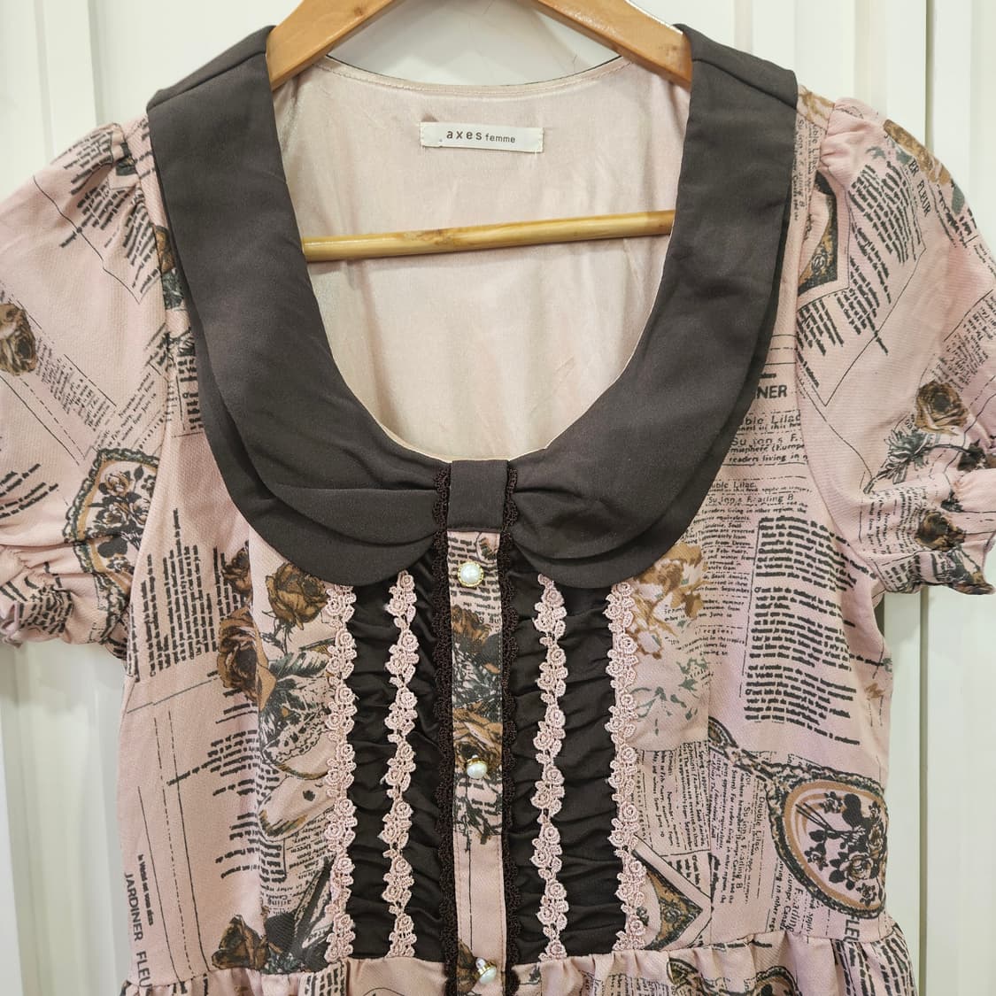 엑시즈팜(axes femme) 초코 로즈핑크원피스 상품이미지2