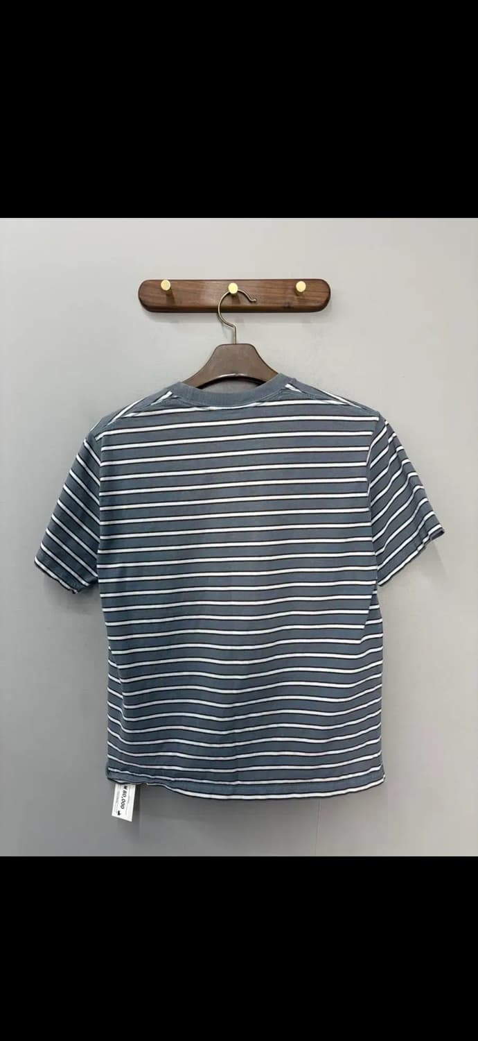 단톤 포켓 스트라이프 반팔 티셔츠 H1976 상품이미지4