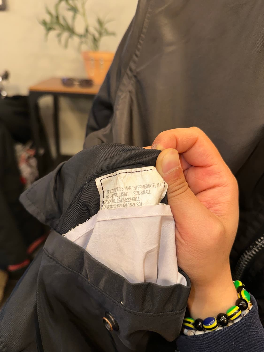 Avirex back logo Ma-1 flight bomber JK 상품이미지10