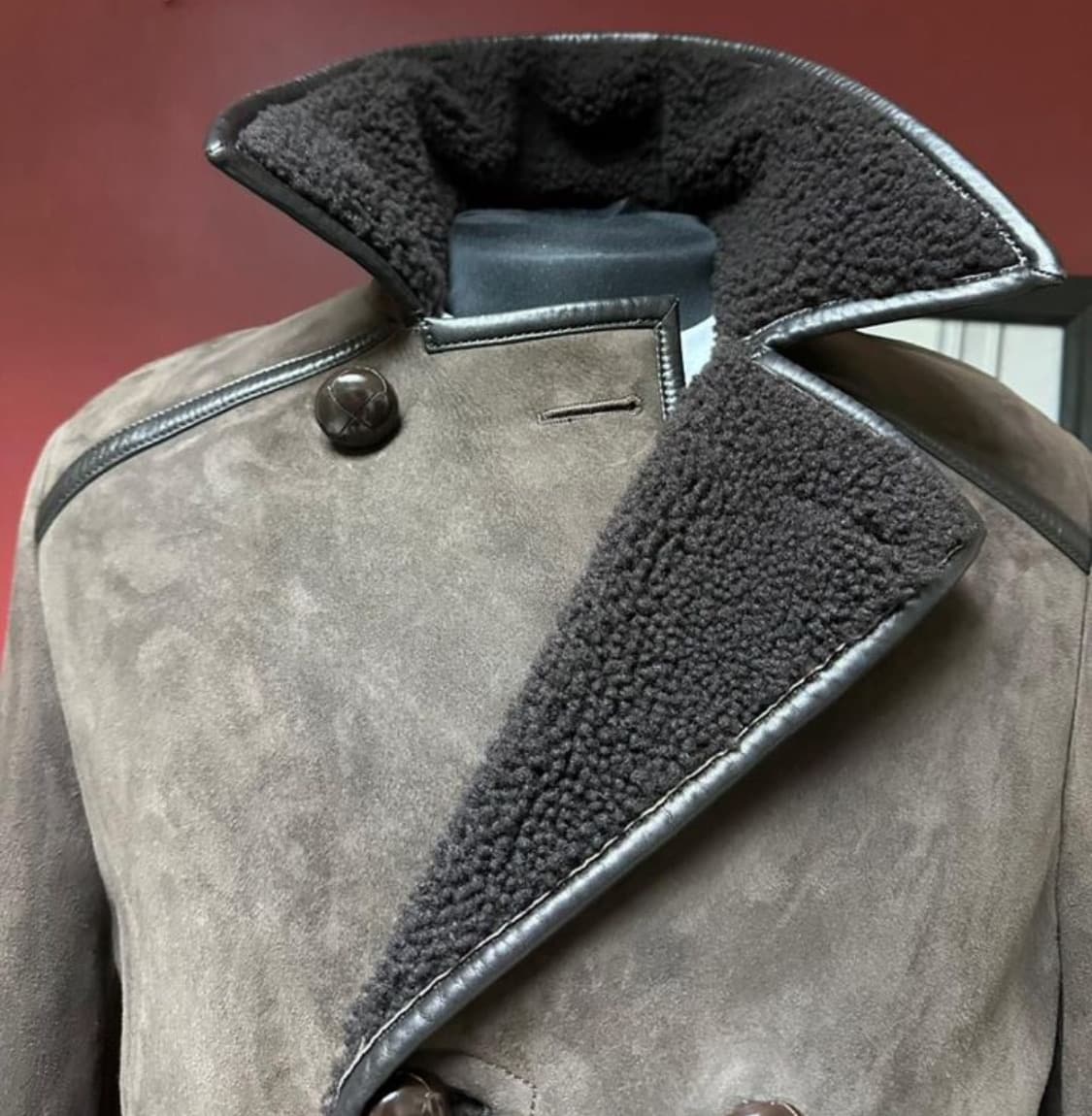 TOM FORD 톰 포드 더블코트(시어링-램스킨)54 사이즈-해외발송 상품이미지5